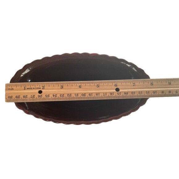 Vintage Mid-Century Red Drip Glaze Planter – Evangeline Canuck Pottery #913 - Picture 4 of 7